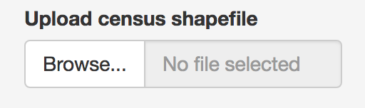 Census shapefile selection