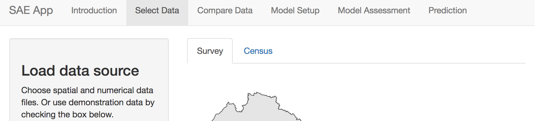 Select Data Tab